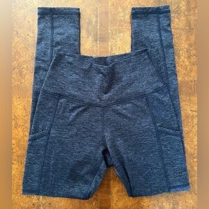 Aerie Chill Play Move Navy Leggings, Size M Long